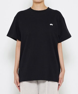 uncrave 【UNISEXあり】トンカツ Tシャツ（uncrave WHITE） ブラック