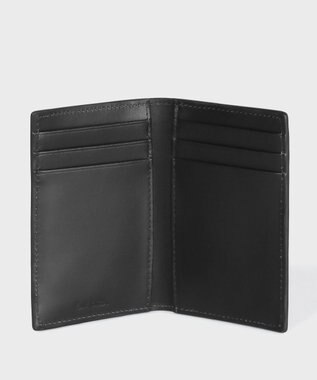 Paul Smith マーケトリーストライプラビット カードケース ブラック