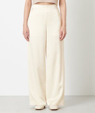 NAVE 【Nave】クラッシュサテン パンツ オフホワイト系