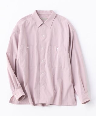 UNFILO MENS 【男女兼用】コンフォート カジュアル ワイドシャツ [24年秋冬商品] ダスティ ピンク