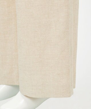 23区 【GOLD LABEL】GIOTEXリネンスパーク サスペンダー付 タックパンツ ベージュ系