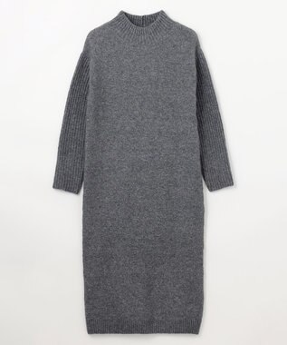 ANY フラッフィーニットワンピース チャコール