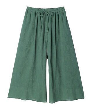 earth music&ecology ガウチョパンツ Green