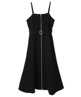 earth music&ecology ダブルジップキャミワンピース Black