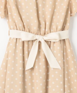 組曲 KIDS 【150-160㎝】アメリドット ワンピース ベージュ