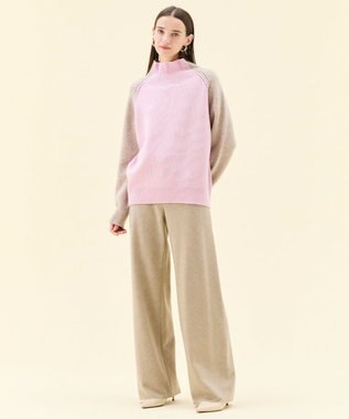 BEIGE， MONTAIGNE / イージーウエストウールワイドパンツ Taupe