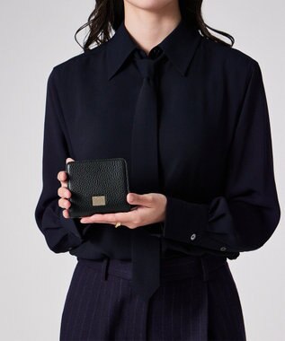 Paul Smith メタルクロップドロゴ 2つ折り財布 ブラック