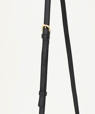 LA BAGAGERIE グリッドキルティングショルダー ブラック