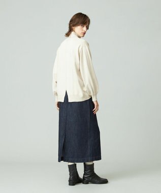 J.PRESS YORK STREET 【WOMEN】ANTI PILLING WOOL ロールネックニット アイボリー系