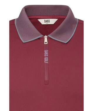 DAKS 【DAKS GOLF】カラーチップストレッチソフトTシャツ ボルドー