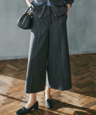 23区 ラメミックスツイード クロップド パンツ