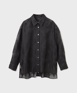 GRACE CONTINENTAL オーナメントオーバーシャツ ブラック