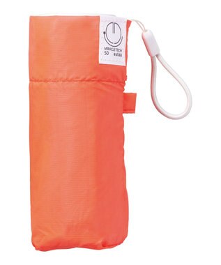 MOONBAT 【超コンパクト/晴雨兼用】Miracle Tech(ミラクルテック) 折りたたみ傘 プレーン ライトオレンジ