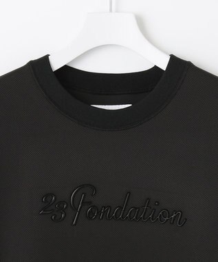 23区GOLF タウンユースにも使える【23Fondation/MEN】BASIC トレーナー ブラック系