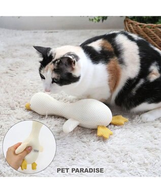 猫 歯磨き おもちゃ メッシュ あひる / PET PARADISE | ファッション