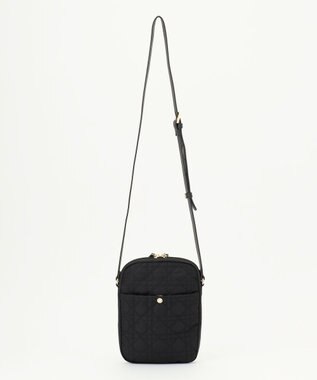 LA BAGAGERIE グリッドキルティングショルダー ブラック