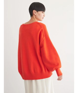 AMERICAN HOLIC バイパチ袖ボリュームニットプルオーバー　 Red