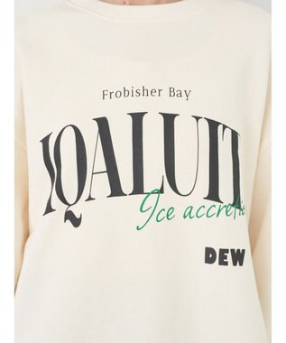 earth music&ecology アソートロゴスウェット Ivory