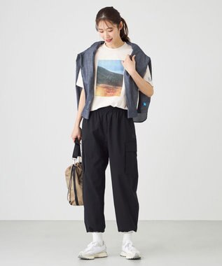 SHARE PARK LADIES 【UVカット・吸水速乾・ストレッチ・軽量 】フォトプリントTシャツ（S・Mサイズ） ホワイト系