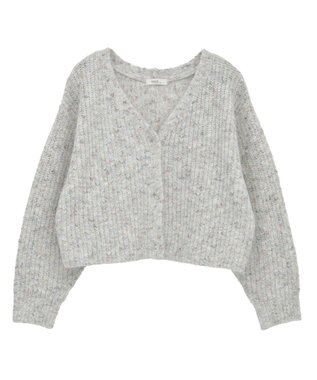 earth music&ecology 【WEB限定】SET2点ショートカーディガン＋リボンキャミソール Light Gray