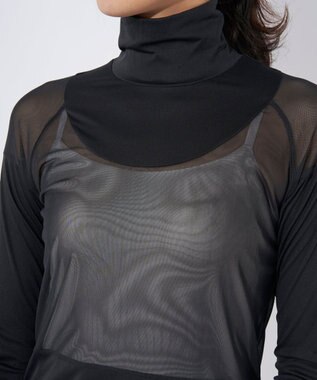 FILA GOLF／marie claire 【Marie claire sports】ハイネックメッシュアンダーシャツ ブラック