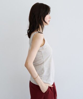 YECCA VECCA ラメタンクトップ Light Beige