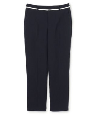 BEIGE， 【洗える・L-size】CINDY / クロップドパンツ Navy × White