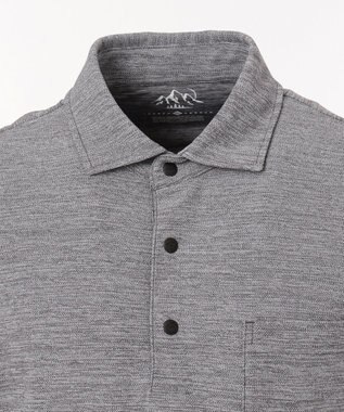 JOSEPH ABBOUD MOUNTAIN クールスキン鹿の子 ポロシャツ ライトグレー系