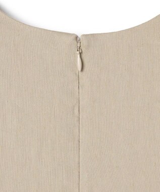 BEIGE， MICA / リネンブレンドノースリーブロングドレス  L.Taupe