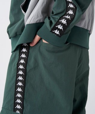 OP／FILA 【Kappa】バンダ ナイロントラックパンツ グリーン
