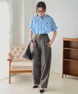 WEGO USPOLOハーフスリーブシャツ ブルー