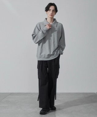 WEGO 【ウエストゴム】スーパーバギーカーゴスラックス ブラック