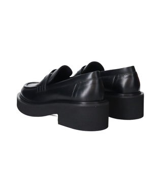 INTER-CHAUSSURES 【FABIO RUSCONI】ラウンドトウ厚底ローファー ブラック