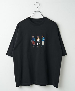 WEGO 【ユニセックス着用ITEM/綿100%/MLサイズ展開】CITY　BOYS　T（S） ブラック