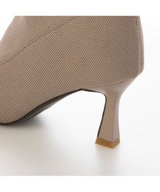 MODE ET JACOMO <noyau>ストレッチショートブーツ ベージュ