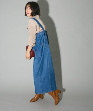 Green Parks ・ＳＵＧＡＲ　ＳＰＯＯＮ　サテンオーバーシャツチュニック Beige