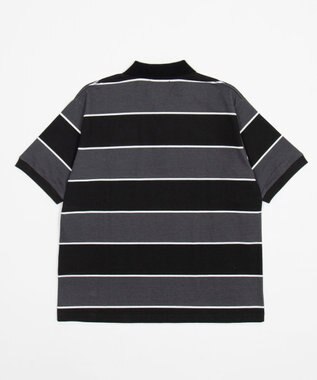WEGO 【ユニセックス着用ITEM】ワンポイントボーダーポロ（SS） ブラックボーダー