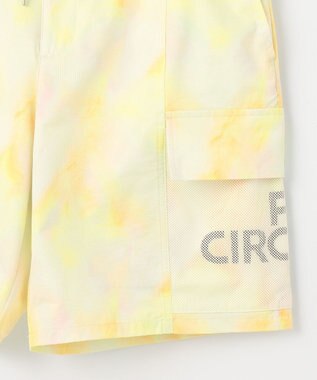 PW CIRCULUS 【MEN】タイダイ メッシュカーゴショーツ ゴルフ イエロー系5