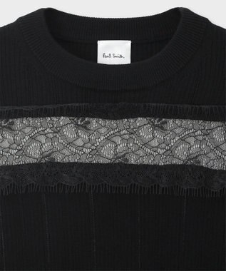 Paul Smith シースルーレース ニット ブラック