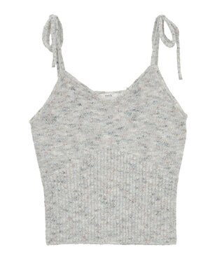earth music&ecology 【WEB限定】SET2点ショートカーディガン＋リボンキャミソール Light Gray