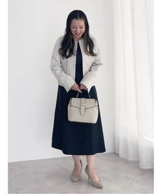 Green Parks ｅｆ－ｄｅ　フィット＆フレアワンピース Dark Navy