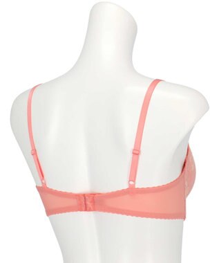 AMPHI ノンワイヤーブラ 脇高設計 ボリュームアップ A～Gカップまで対応 大きいサイズ 【BRAGENIC ブラジェニック 脇高細見えタイプ】 ブラジャー ブラ BMI350 アンフィ／ワコール オレンジ