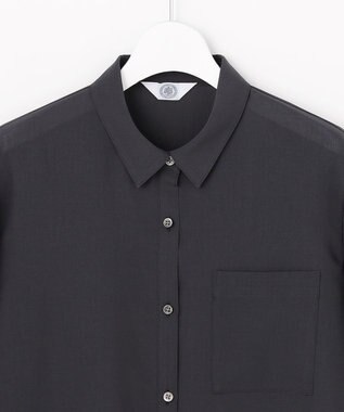 J.PRESS LADIES トロピカルボイル シャツ ブラウス スレート系