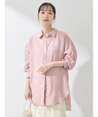 earth music&ecology シアーシャツ Pink