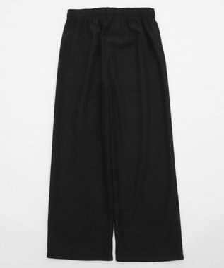 WEGO 【WEB限定/25年秋冬新作/ウエストゴム】裏ベロアワイドイージーパンツ ブラック