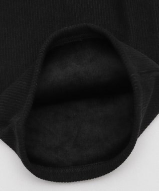 WEGO 【WEB限定/25年秋冬新作/ウエストゴム】裏ベロアワイドイージーパンツ ブラック