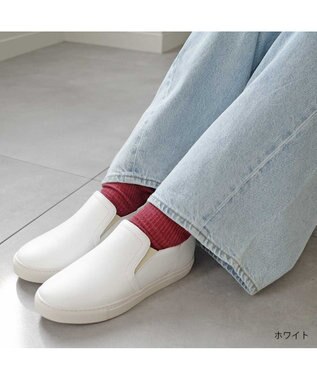 Pointer 本革スライドオンスリッポン ホワイト