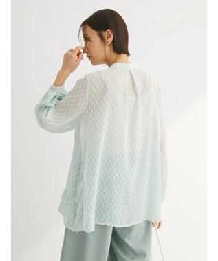 Green Parks アシメティアードブラウス Mint