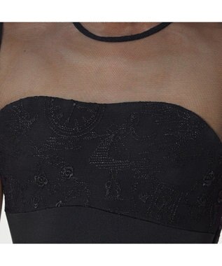 Chacott 【AKANE TAKADA】ジュニア ハイネックレオタード ブラック