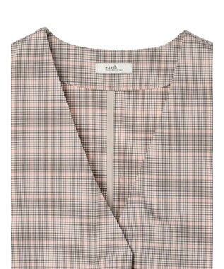 earth music&ecology フロントジップジャンスカ Glen Check